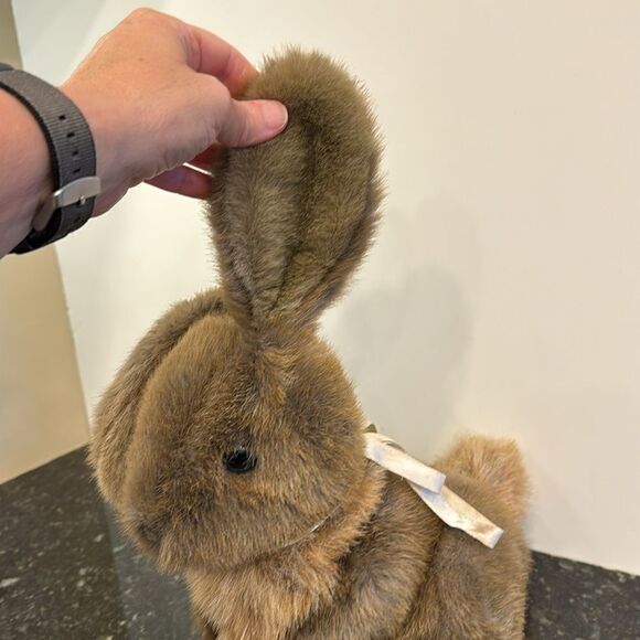 1985 Gund Plush Brown Bunny Rabbit 10" Stuffed Animal “TIPPET” - Picture 4 of 11